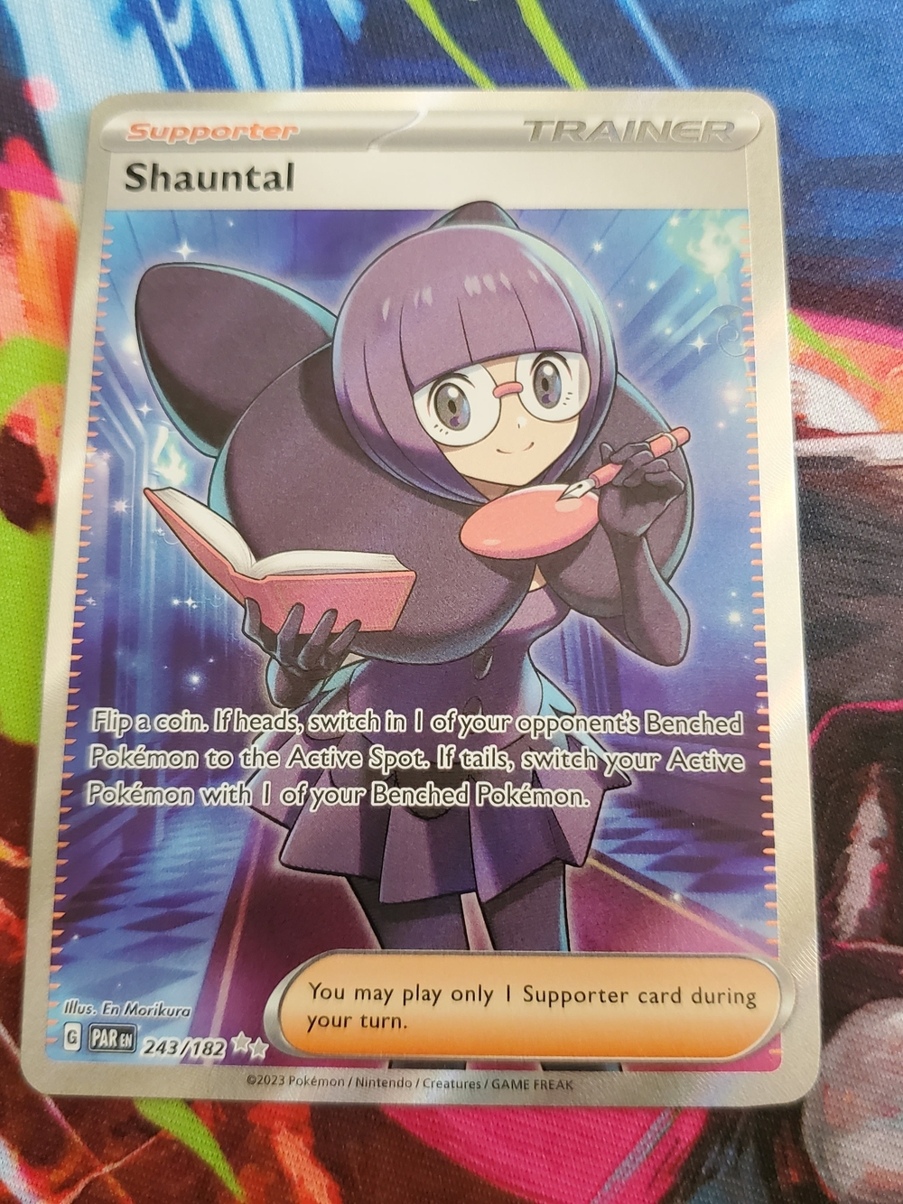 Pokemon Shauntal Holographic Trainer Card